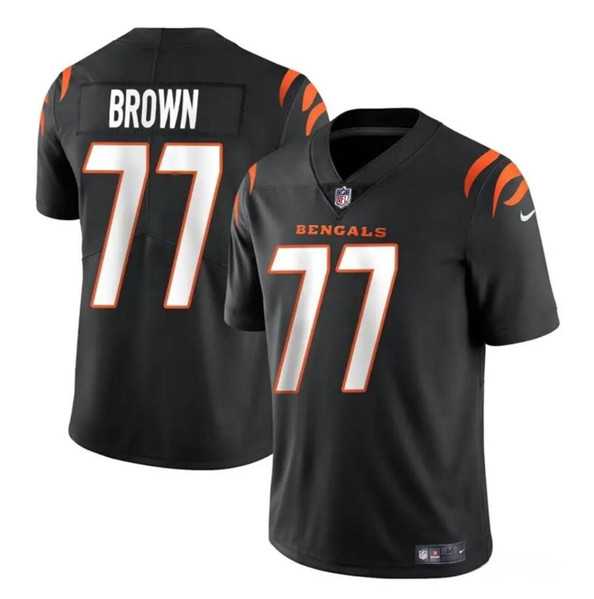 Men & Women & Youth Cincinnati Bengals #77 Trent Brown Black Vapor Untouchable Limited Stitched Jersey->cincinnati bengals->NFL Jersey